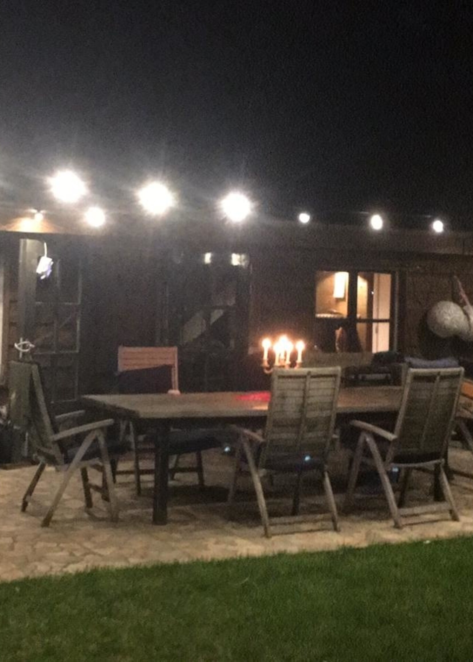 Amlux prikkabel set 100 meter met 100 warm  witte LED lampen - transparante kap