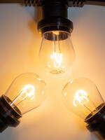 Amlux Prikkabelset 100 meter met 100 gebogen filament LED lampen