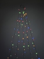 Konstsmide Konstsmide Kerstverlichting - LED lichtmantel 240cm met ring voor kerstboom  - 5x 40 gekleurde LED lampjes