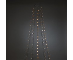 Konstsmide Konstsmide App gestuurde LED Lichtmantel voor kerstboom, 180cm 5 strengen van 30 extra warmwitte LED, met multifunctie