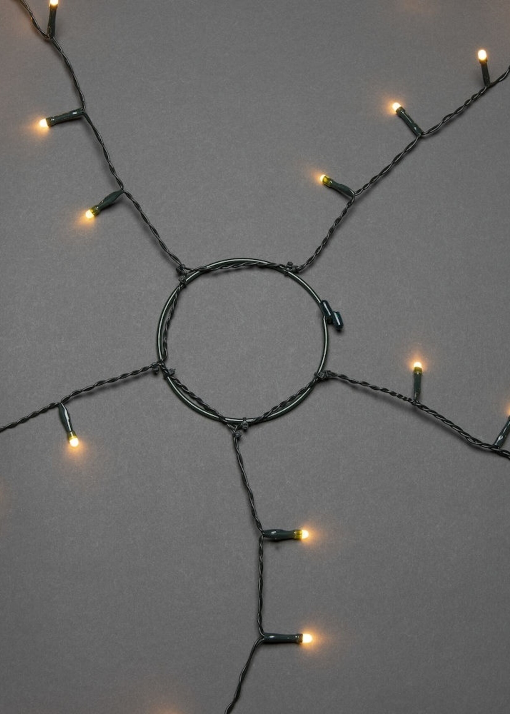 Konstsmide App gestuurde LED Lichtmantel voor kerstboom, 180cm 5 strengen van 30 extra warmwitte LED, met multifunctie