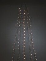 Konstsmide Konstsmide App gestuurde LED Lichtmantel voor kerstboom, 240cm 5 strengen van 40 extra warmwitte LED, met multifunctie