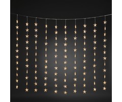 Konstsmide Konstsmide Kerstverlichting - Zeer warm witte  LED sterren gordijn 140x120 CM