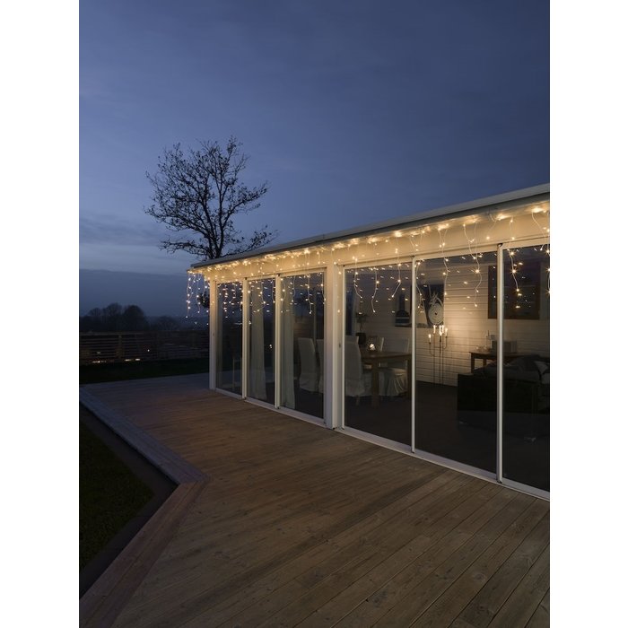 Konstsmide Konstsmide kerstverlichting Icicle lichtslinger met 200 LED - extra warm wit 16,37 meter - App control