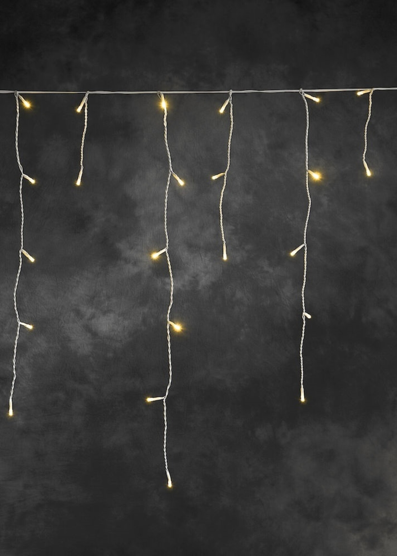 Konstsmide Konstsmide kerstverlichting ijspegel lichtslinger met 336 LED - extra warm wit 20,79 meter - App control