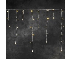 Konstsmide Konstsmide kerstverlichting ijspegel lichtslinger met 336 LED - extra warm wit 20,79 meter - App control