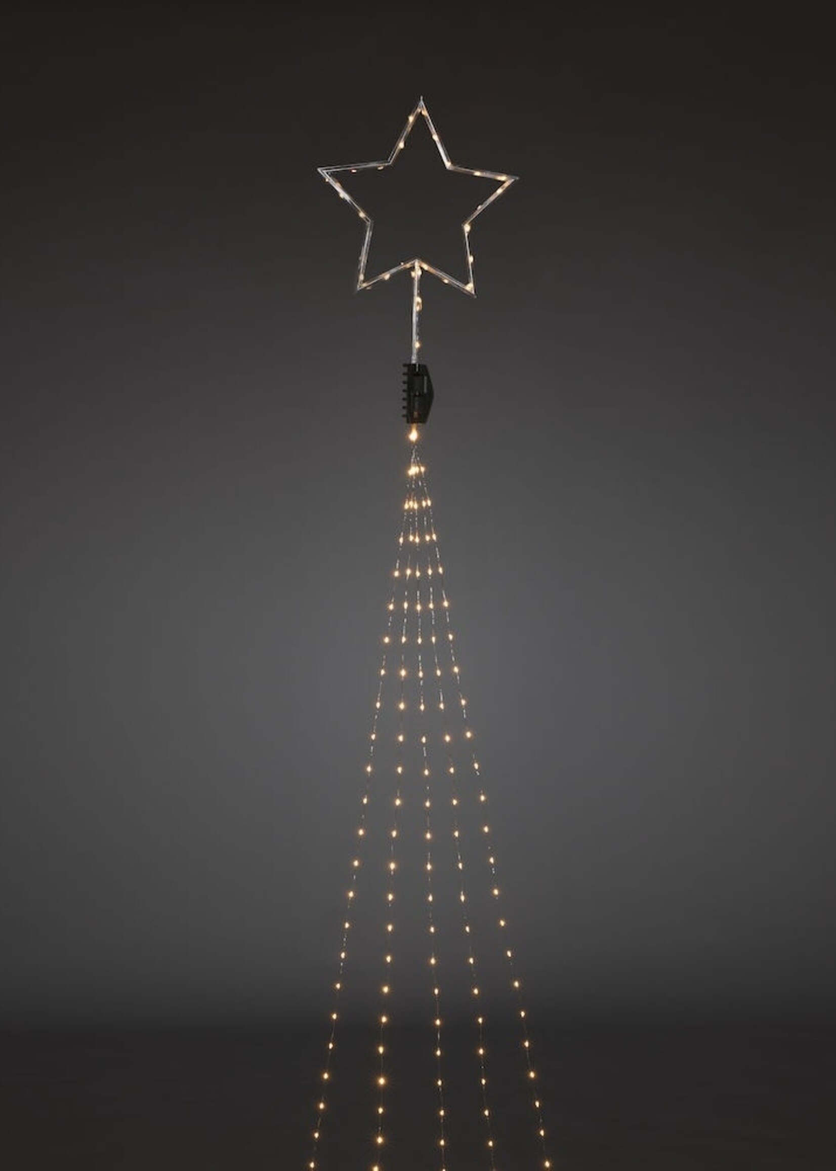 Konstsmide Konstsmide LED kerstverlichting boommantel met ster - 2,35 meter verlicht