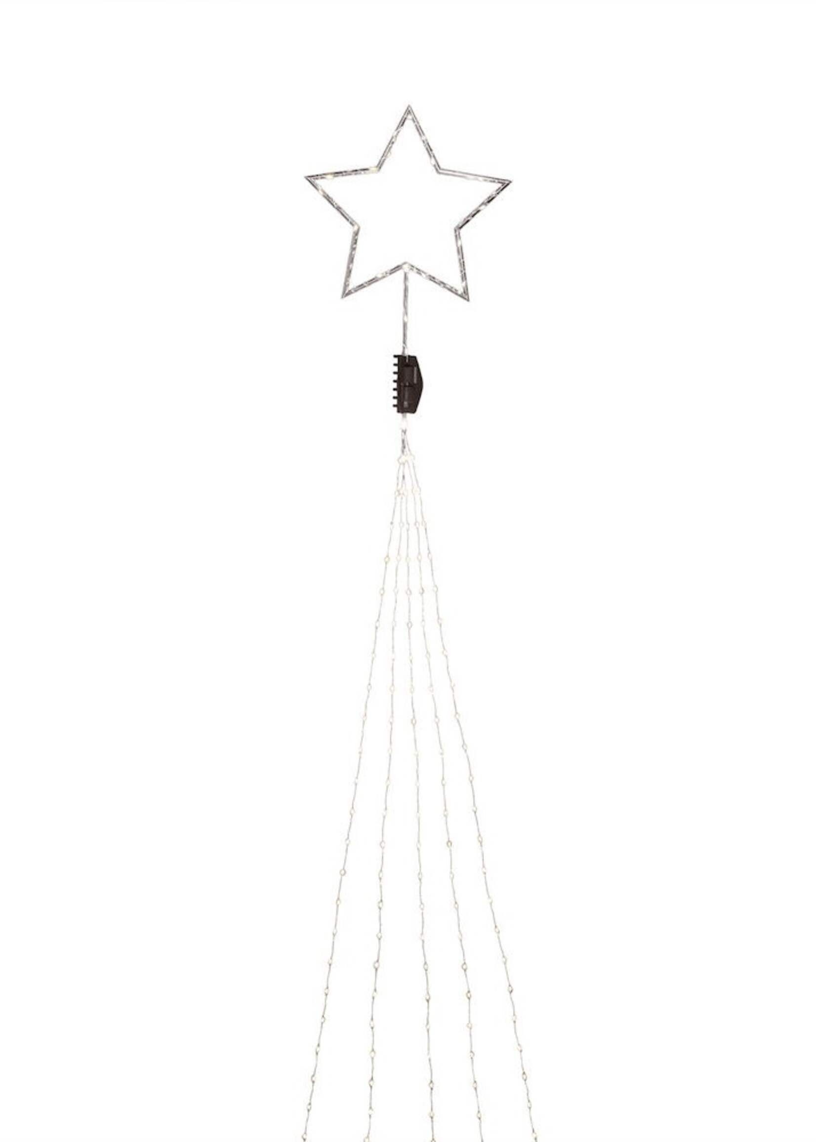 Konstsmide Konstsmide LED kerstverlichting boommantel met ster - 2,35 meter verlicht