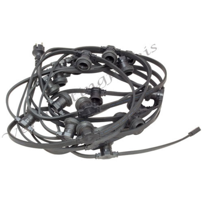 Amlux Complete kabel van 25 meter met 100 fittingen zonder LED lampen