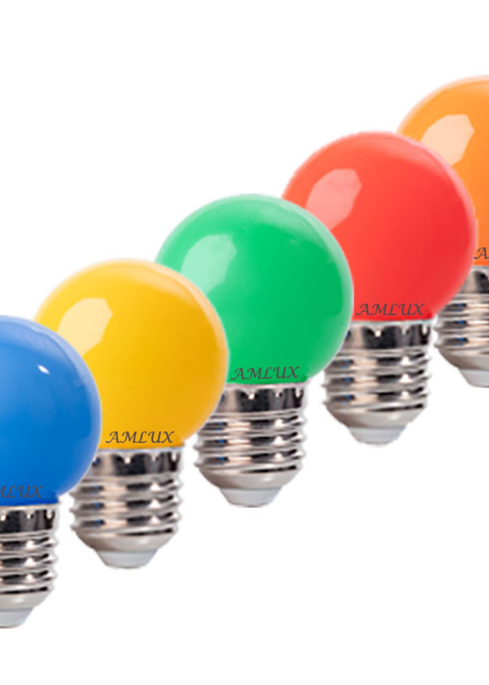 Amlux Set 40 gekleurde LED lampen - 5 kleuren