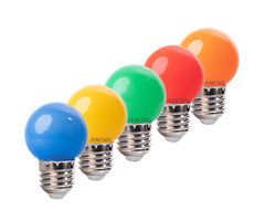 Amlux Set 50 gekleurde LED lampen - 5 kleuren