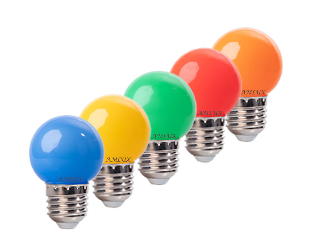Set van LED lampen in 5 kleuren - Prikkabelwinkel