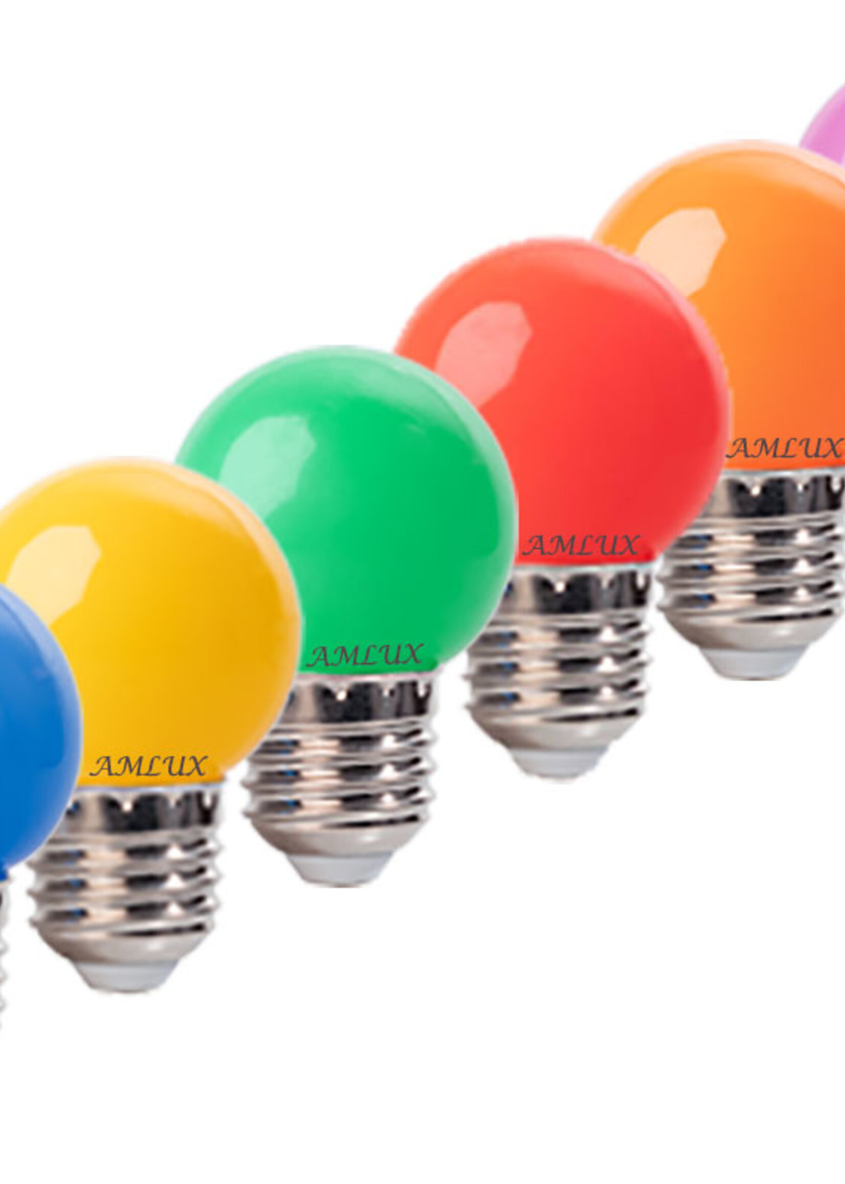 Amlux Set 40 gekleurde LED lampen - 6 kleuren