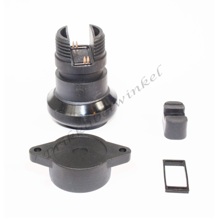 Amlux IP44 waterdichte prikfitting - E27 zwart - per 5 stuks