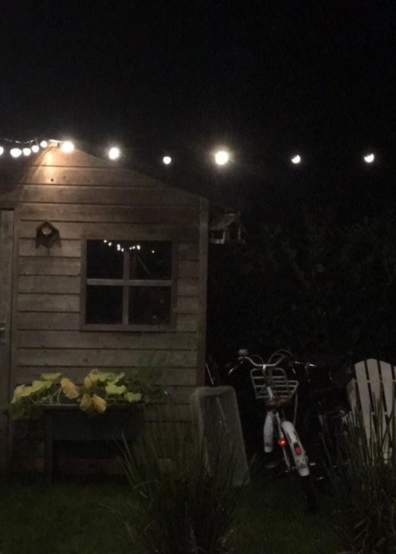 Amlux prikkabel set 25 meter met 100 warm  witte LED lampen - transparante kap