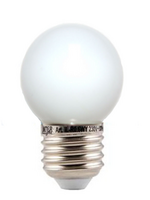 LED kogellamp 1W - witte kap - E27 warm wit - Dimbaar