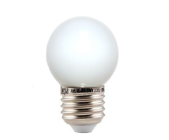 LED kogellamp 1W - witte kap - E27 warm wit - Dimbaar