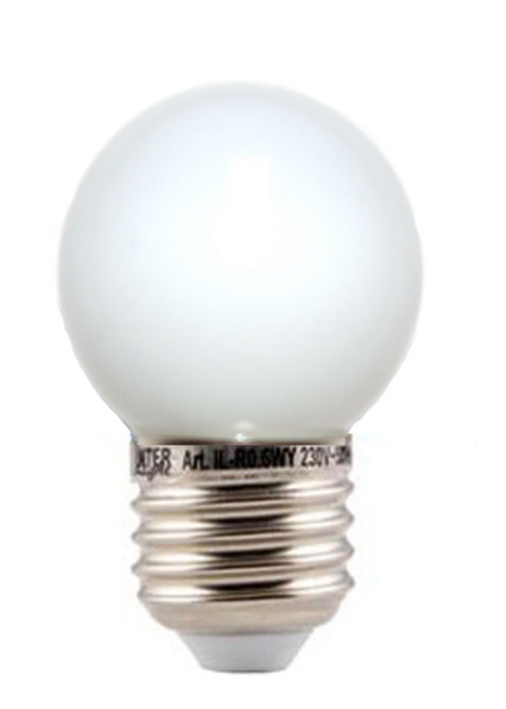 LED kogellamp - 2W - witte kap - E27 2700K - Dimbaar