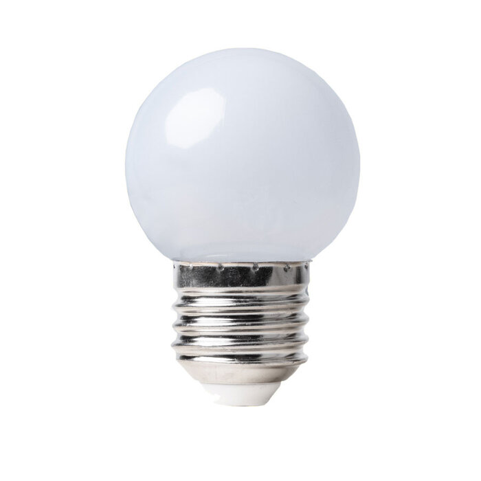 LED kogellamp - 1W - warm wit - matte kap - E27 2700K