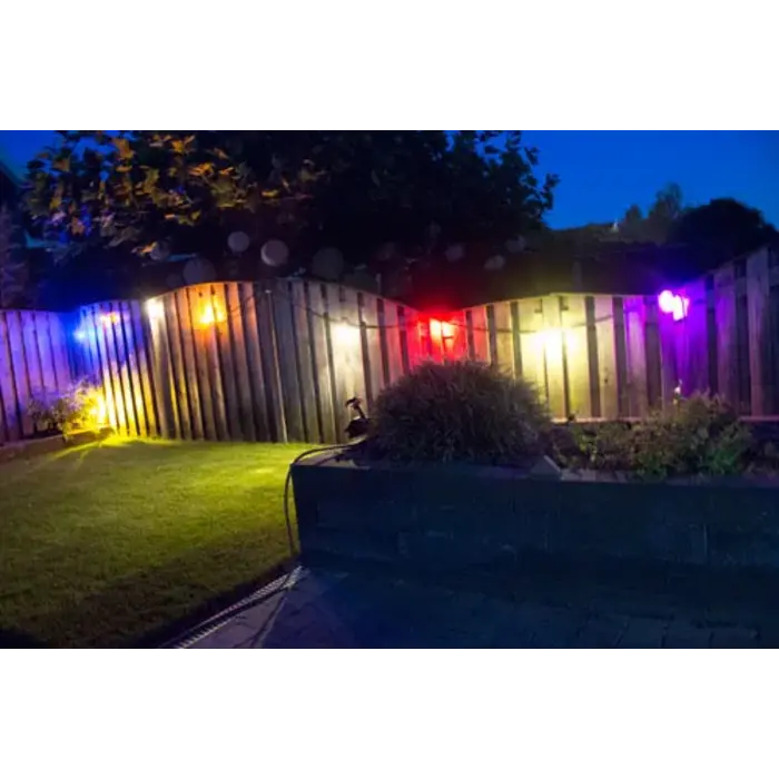Amlux Set 10 gekleurde golfbal LED lampen - 5 kleuren