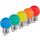 Set 25 gekleurde golfbal LED lampen - 5 kleuren