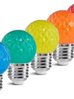 Amlux Set 40 gekleurde golfbal LED lampen - 5 kleuren