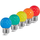 Set 40 gekleurde golfbal LED lampen - 5 kleuren