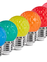 Amlux Set 20 gekleurde golfbal LED lampen - 6 kleuren