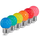 Set 25 gekleurde golfbal LED lampen - 6 kleuren