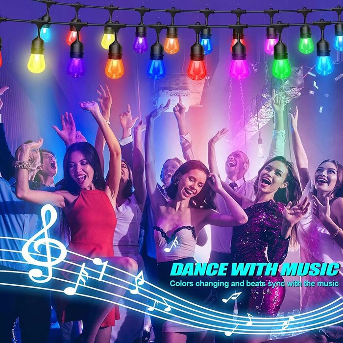 Amlux Smart decoratieve lichtslinger 15 Meter met 15 LED lampen - WIFI APP