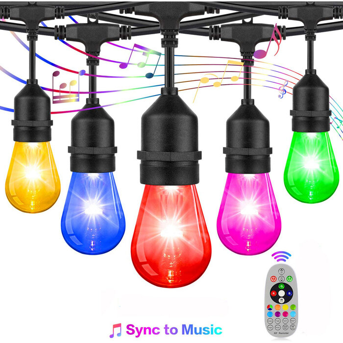 Amlux Smart decoratieve lichtslinger 7,5 Meter met 12 LED lampen - afstandsbediening