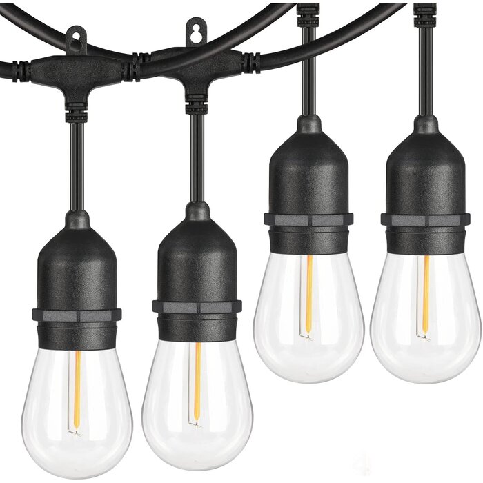 Amlux Lichtsnoer 15 meter met 24 LED lampen  - 2700K