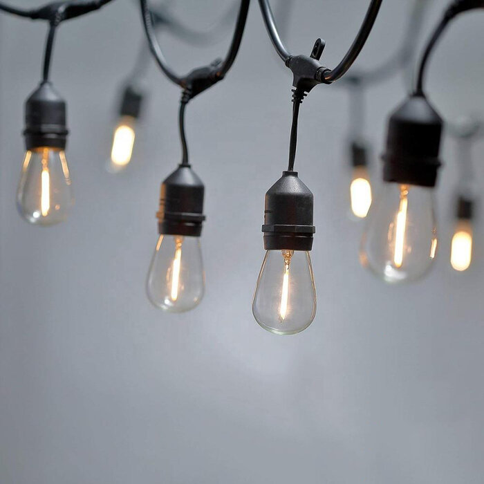 Amlux Lichtsnoer 15 meter met 24 LED lampen  - 2700K
