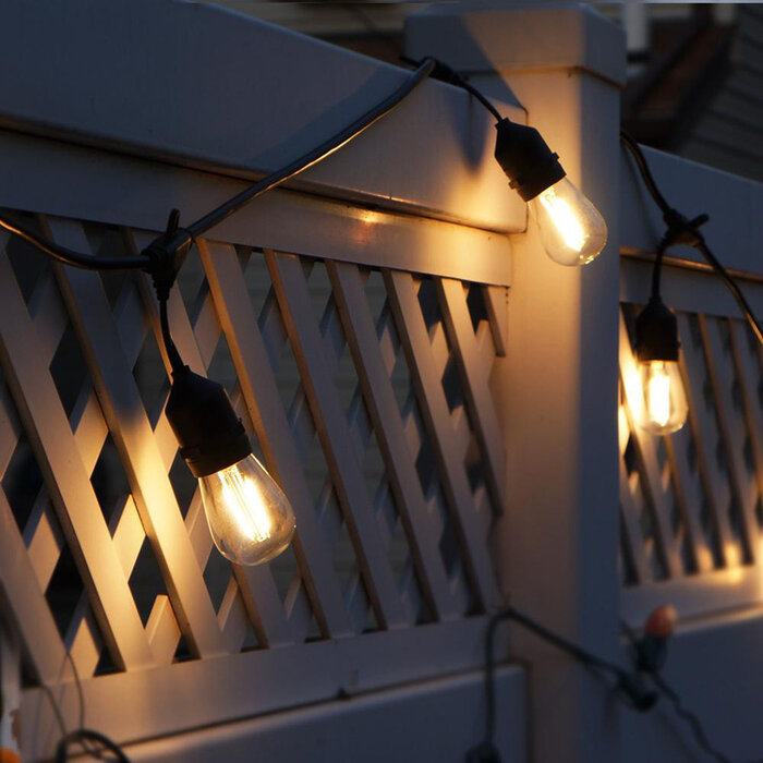 Amlux Lichtsnoer 15 meter met 24 LED lampen  - 2700K