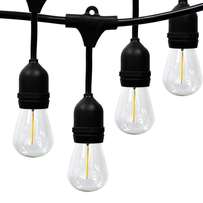 Amlux Lichtsnoer 15 meter met 24 LED lampen  - 2700K