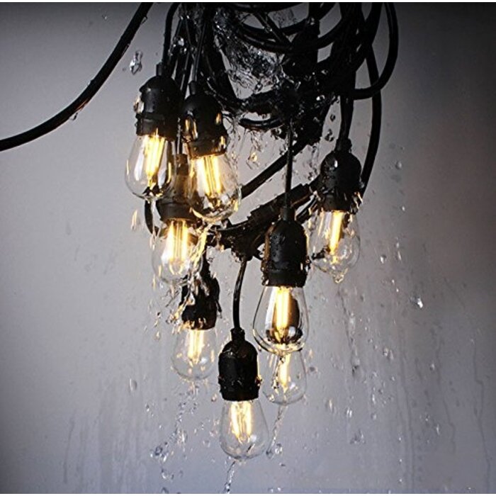 Amlux Lichtsnoer 15 meter met 24 LED lampen  - 2700K