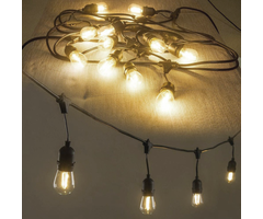 Amlux Lichtsnoer 15 meter met 15 LED lampen  - 2700K