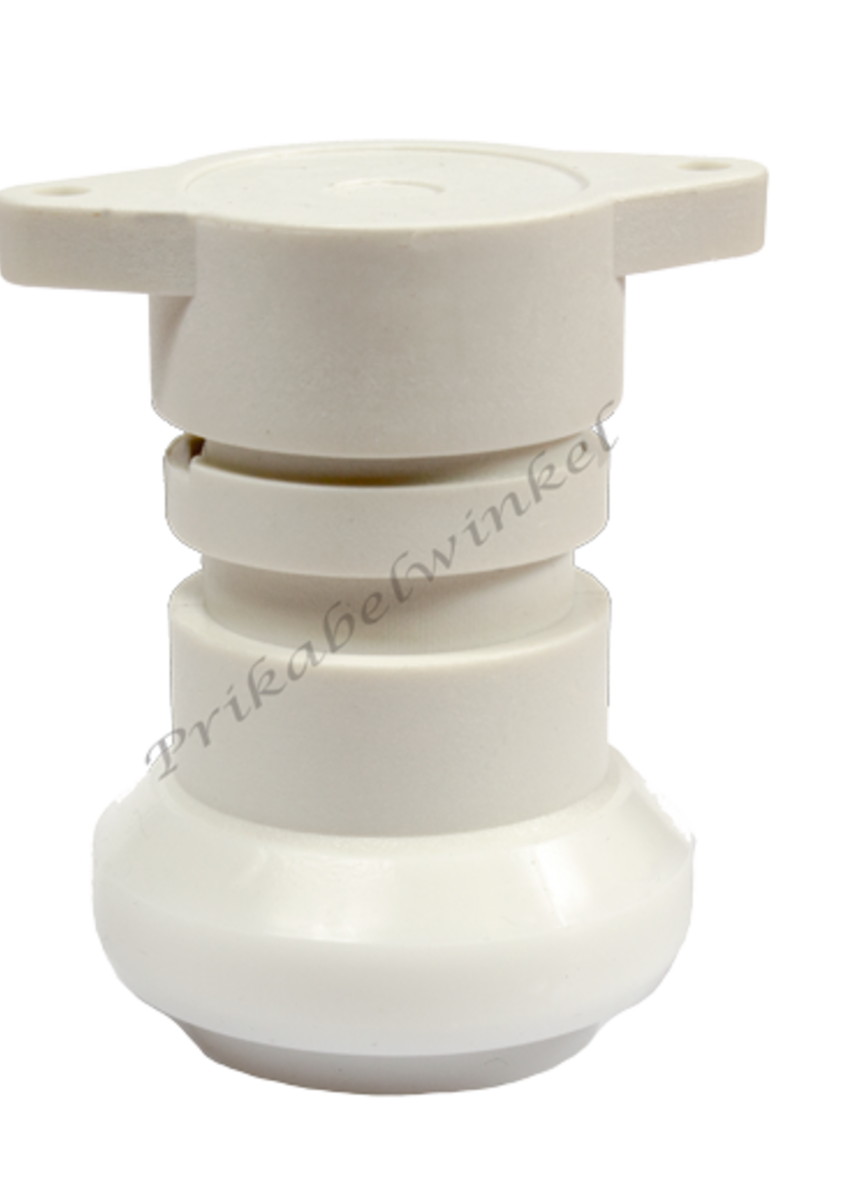 Amlux IP44 waterdichte prikfitting - E27 wit - per 5 stuks