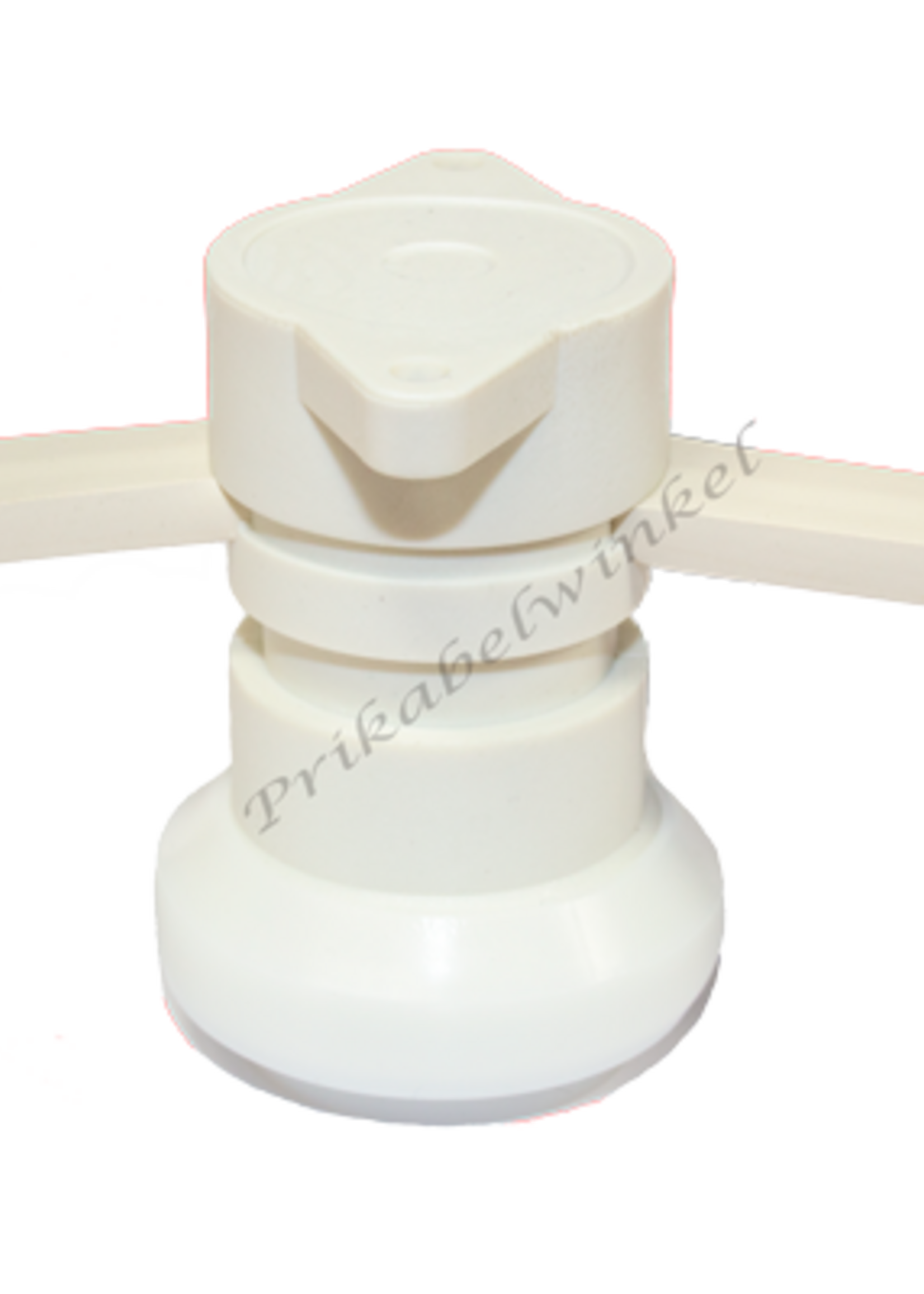 Amlux IP44 waterdichte prikfitting - E27 wit - per 5 stuks