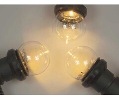 Amlux Koppelbare prikkabel set 15 meter 30 Lampen met transparante kap