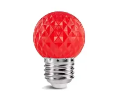 Amlux LED golfbal kogellamp - Rood 1W E27 Dimbaar