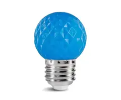 Amlux LED golfbal kogellamp - Blauw 1W E27 Dimbaar