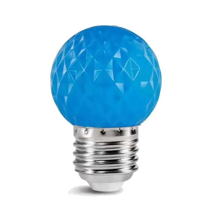 Amlux LED golfbal kogellamp - Blauw 1W E27 Dimbaar