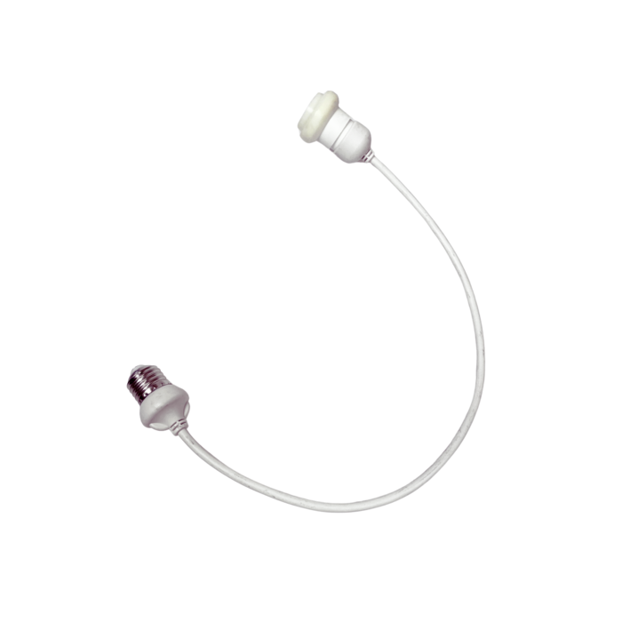 Amlux Hangende fitting E27 - Zwart - 35CM