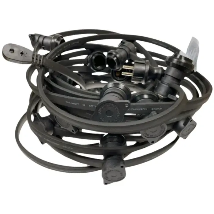 Amlux Complete kabel van 15 meter met 15 fittingen zonder LED lampen