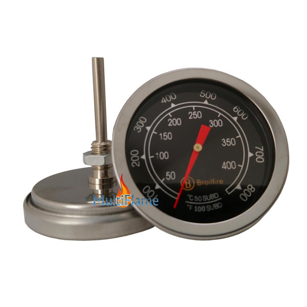 Broilfire BBQ thermometer RVS barbecue temperatuur meter