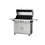 Mustang Gas grill Pro RVS met 4 of 6 branders