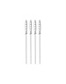Mustang 4 stuks luxe RVS spiesen