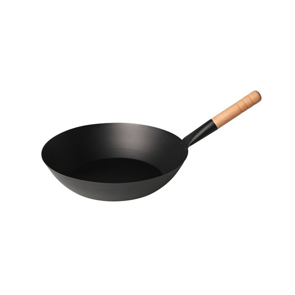 Mustang Sapphire serie wok pan met houten handvat