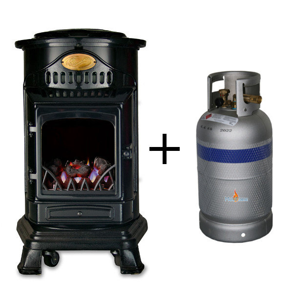 Provence mobiele design potkachel + LPG gasfles